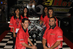 Third Place: Team Edelbrock, North Orange County ROP, Anaheim, CA.  Each member of Team Edelbrock receives $21,000 in scholarship money from supporting automotive schools.