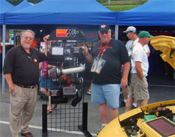 Bob Proulx and Larry Holmes with K&N display on the 2009 Hot Rod Power Tour