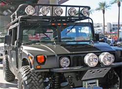 1995 Hummer H1 modified with K&N air filter, E-1700 for excellent filtration