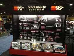 K&N's participation in the International Motorcycle Shows include an event called The Factory where people can ask questions and learn more about the products.