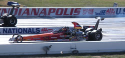Janice Swan made it to the Super Comp final for the NHRA Div 3 Fall Classic National Open at Lucas Oil Raceway.