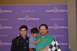 Having had the experience of twin cousins that were born prematurely Jarett feels it's an honor to represent the March of Dimes.