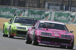 The pink K&N sponsored Alpine continues to outrun the likes of Porsche, Ferrari, BMW, Lotus and any other comers in its age bracket.
