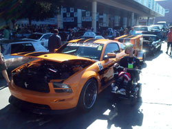 Jarrod Holly and his Bright Orange SEMA featured Ford Mustang GT