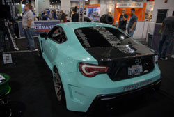 Jeff Maldonado had two of his Scion FRS on display in two different booths at SEMA