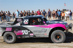 Pink K&N Filters Trophy Truck shows support of Cedars-Sinai Women's Breast Cancer Research Center
