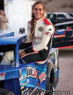 Jessica Clark followed up the Blythe race with another top-10 finish at Havasu 95 Speedway
