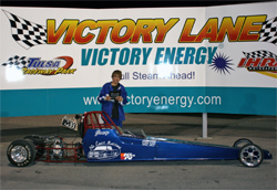 Joey McCune won the Central Drag Racing Association (CDRA) Race of Champions at Tulsa Raceway Park in Oklahoma