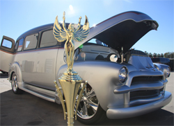 Grand National Roadster Show Trophy for 1954 Chevrolet Suburban's Truck Division Win