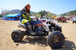 Kaeli first became interested in quads when one of the friends had a 90 that she road on occasions.