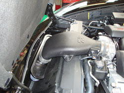 The K&N 63-3073 Air Intake on Fisher's 2010 Corvette not only helped in the fuel mileage department, but gave the car a whole lot of additional easy bolt on horsepower. 