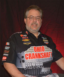 Kevin Fisher, driver of the 1,850 horsepower Ohio Crankshaft/K&N Top Dragster