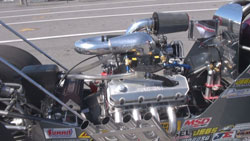 A little closer look at the 547 ci BBC and its K&N filter that powered Fisher to number one. 