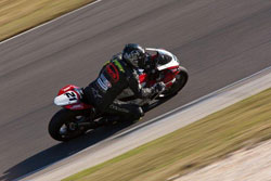 Sean Dwyer clinched the WERA Superbike National Championship with a last corner pass at Barber Motorsports Park.
