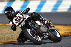 Kyle Wyman had the opportunity to race in both the Harley -Davidson and Daytona Superbike classes during the 2013 season