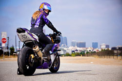 Street riding in New York, Italy and Los Angeles can be more challenging than stunt riding.