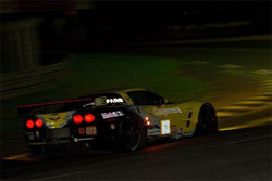 After nine hours and ten minutes, running only on fumes, Corvette Racing crossed the finish line nearly six seconds ahead of the runner-up Ferrari.