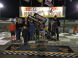 Jake family and friends celebrate Jake’s win at Lemoore.