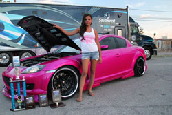 Lina was awarded trophies including Best Paint, Best Mazda and 2nd Place import at this car show.