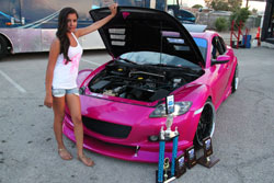 Lina Rodriguez says installing K&N's Mazda RX-8 air intake was "one of the best modifications" she has done to her car.