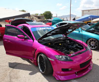 Even to a trained car show judge, it could take hours to find a single flaw on this Candy Pink paint job and it has earned Lina Rodriguez many trophies.