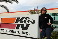 Lisa begain working at K&N Engineering in 2011 as a Product Specialist- a position that still allows her to stay involved with drag racing.