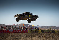 RJ Anderson getting air at Lucas Off-Road Racing Series Round 8 at Estero Beach, Baja California