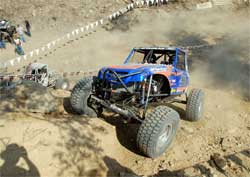 Off road rock crawling with a fast pace bring up the loose rocks and sharp edges on the XRRA Nationals course