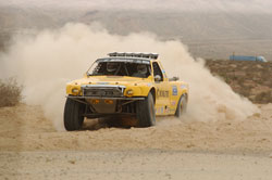 No wind, a choking layer of silt, combined with rocks, made this year's TransWest Ford Henderson 250 extremely treacherous at times.
