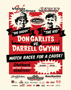This event is to help raise awareness and additional funding for the Darrell Gwynn Foundation, whose mission is to provide awareness, prevention, support and ultimately a cure for Paralysis and the Don Garlits' Museum of Drag Racing which showcases and preserves drag racing history.