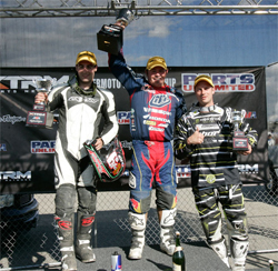 Team Monster Energy HMC Burkhart Racing KTM Rider Mark Burkhart takes third place at Fontana, California