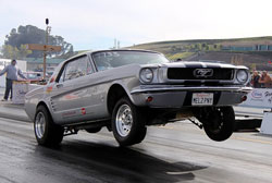 The Girl Power Racing Mustang had some transmission work done and a new torque converter installed.