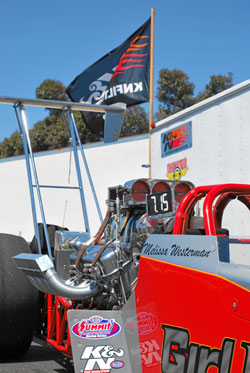 The GirlPowerRacing.com dragster remained consistent throughout the season said Westerman, which helped her win races and promote K&N.