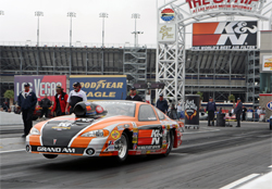 K&N Sponsored Racer Mike Ferderer in his 2003 Pontiac Grand Am during the SummitRacing.com NHRA Nationals