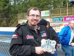 Before the CCRA race Beard was honored for his third place finish in last year's point chase.