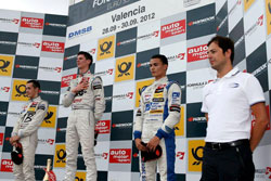 Lewis was clearly a proud American atop the podium at the Formula 3 Euro Series in Valencia