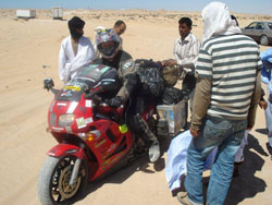 No man's land between Western Sahara and Mauritania