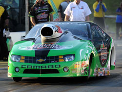 Interstate Batteries/K&N Chevy Camaro ran 210.57 to fully stamp his mark on the top qualifying spot