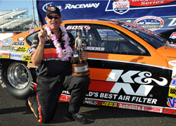 Mike Ferderer grabbed his second NHRA Top Sportsman National Event Wally