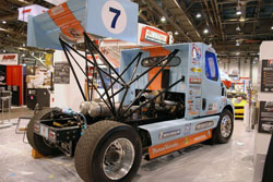 Mike Ryan's Freightliner race truck at the 2011 SEMA Show