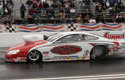 Pro Stocker Mike Edwards' Pontiac GXP has climbed into the No. 2 spot in the 2009 K&N Horsepower Challenge