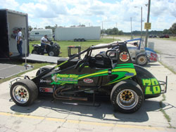 Number 78 Wingless Sprint driven by Mickey Kempgen