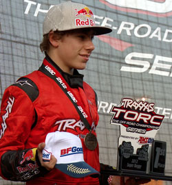 Mitchell DeJong earned the title of the youngest person to ever win a Traxxas TORC Series Championship