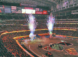 Opening Ceremonies at Monster Jam Freestyle Competition in Texas, photo by Kenny Lau