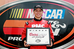 Cale Conley walked away with the Coors Light Pole Award at the Drive Sober 150 at Dover International Speedway