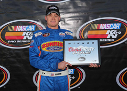 Derek Thorm took home the Coors Light Pole Award at the Napa Auto Parts 150 Race at the Napa Speedway