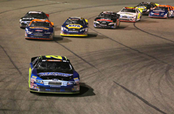 Greg Pursley takes the checkered flag in NASCAR K&N Pro Series West race at Napa Speedway