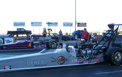 Oenes squeaked out the win in a run-off by nine- thousandths of a second.