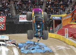 Major air and carnage were part of the tough competition at Monster Jam in Ohio