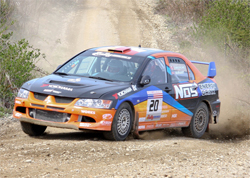 Andrew Comrie Picard was aggressive enough at the Olympus Rally to put him in first place in points in the Rally America Championship Series